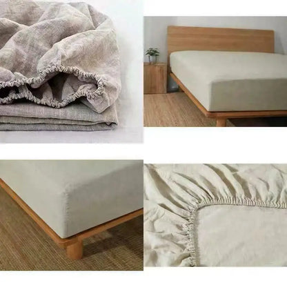 The Fitted Sheet Set - 100% French Flax Linen